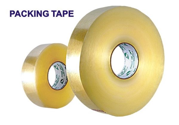 Yellowish transparent packing tape