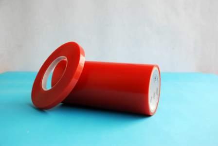 Red PET double sided tape